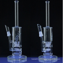 Sprinkler Perc Straight Glass Water Pipe for Smoking People (ES-GB-001)